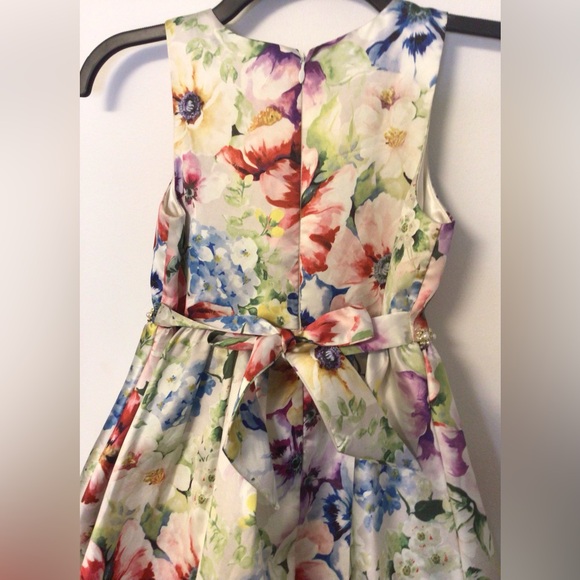 Couture princess multicolor floral dress size 10 - Picture 7 of 8